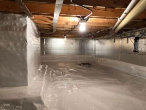 Encapsulation in crawl space