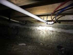 crawl space before
