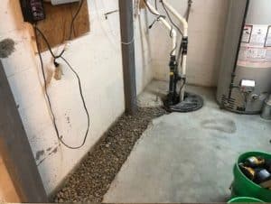 fixing wet basement