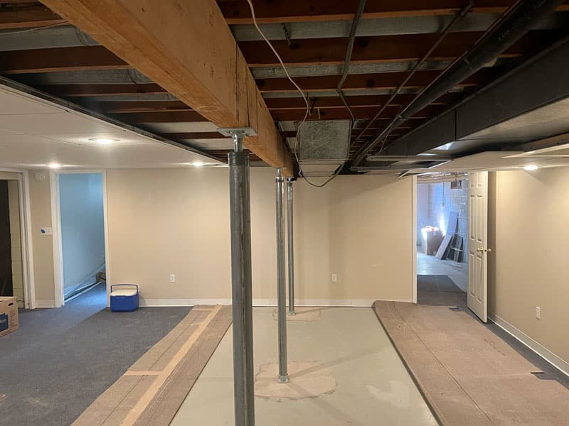 Basement Support Posts